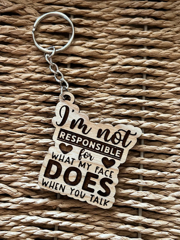 I'm not responsible Keychain