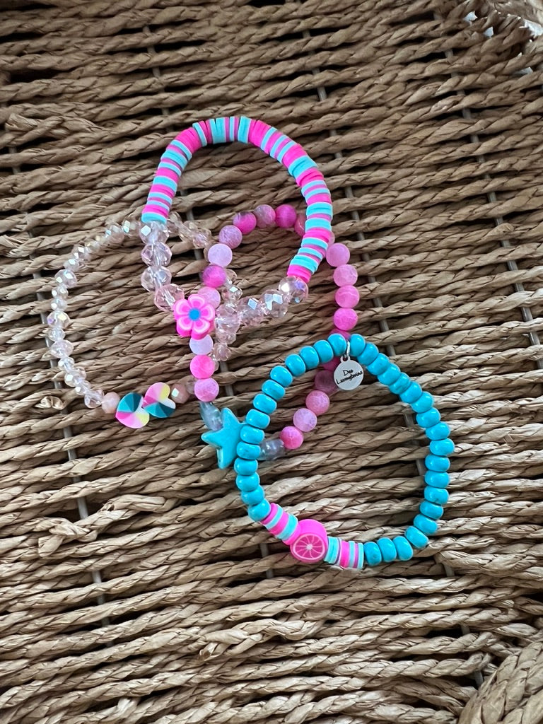 Little girls bracelet stack