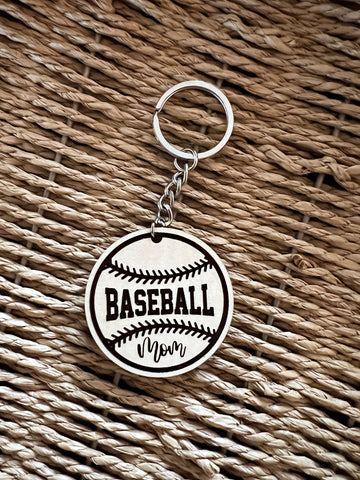 Baseball Mom keychain