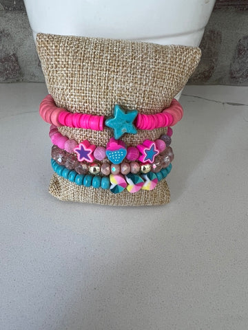 Little girls bracelet stack