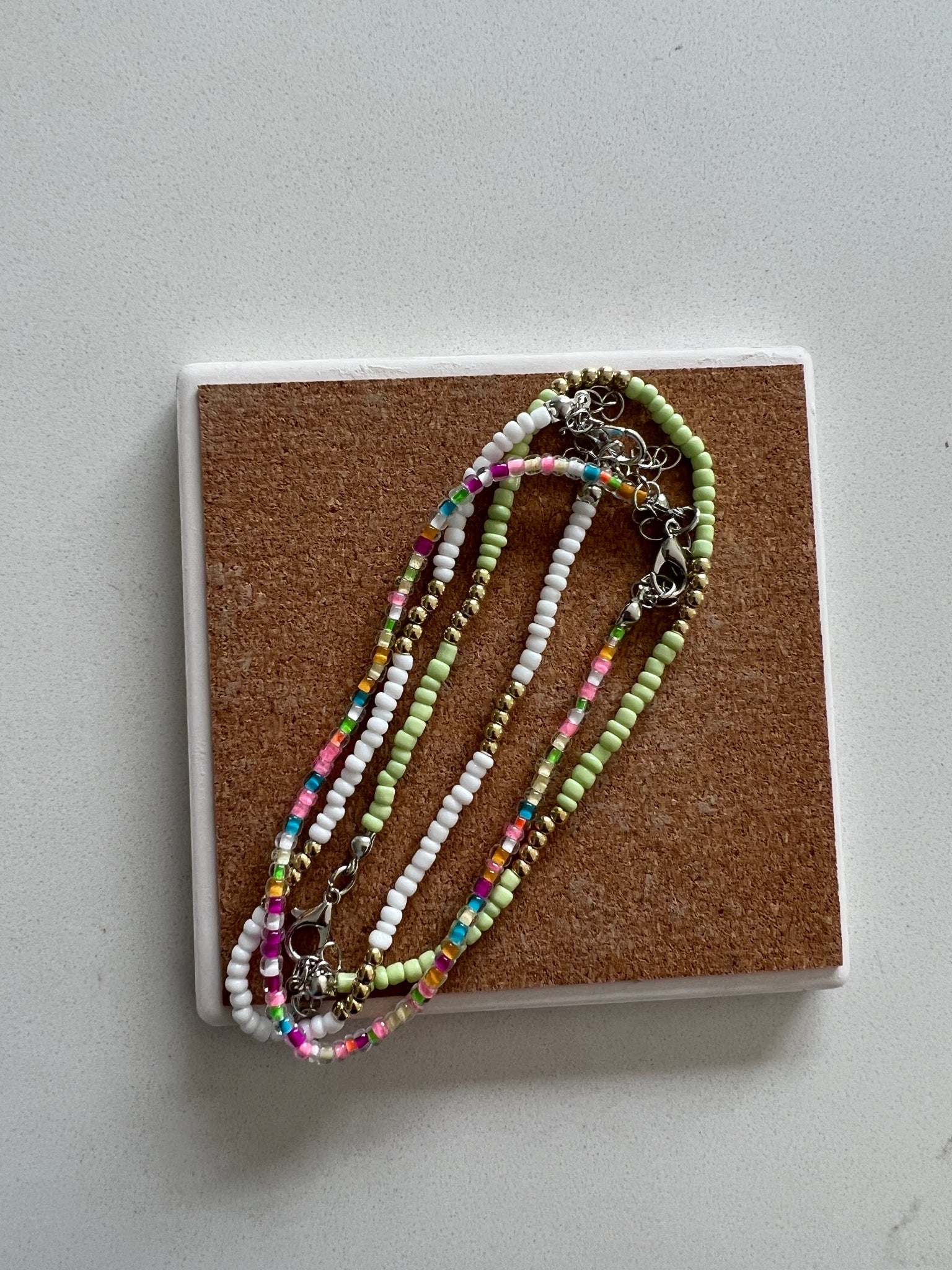 Colorful anklet set