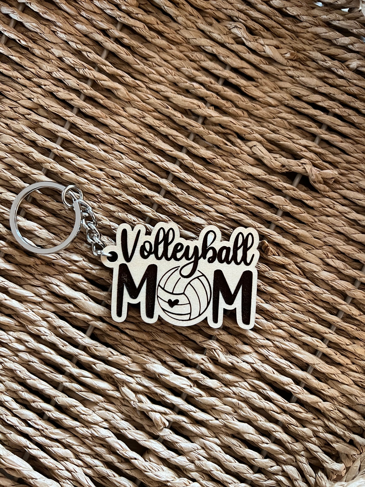 Volleyball Mom keychain