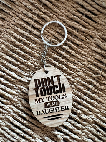 Don't Touch keychain