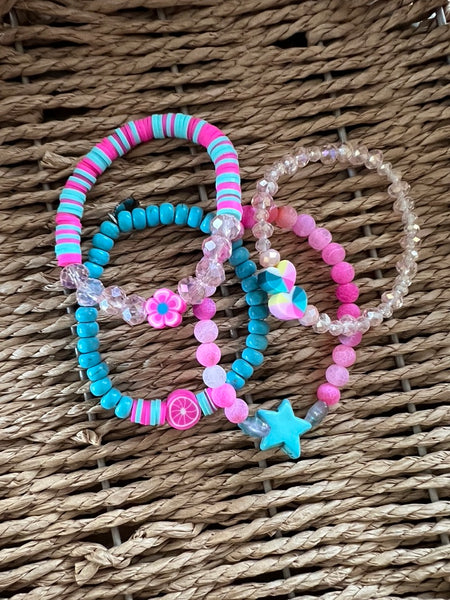 Little girls bracelet stack