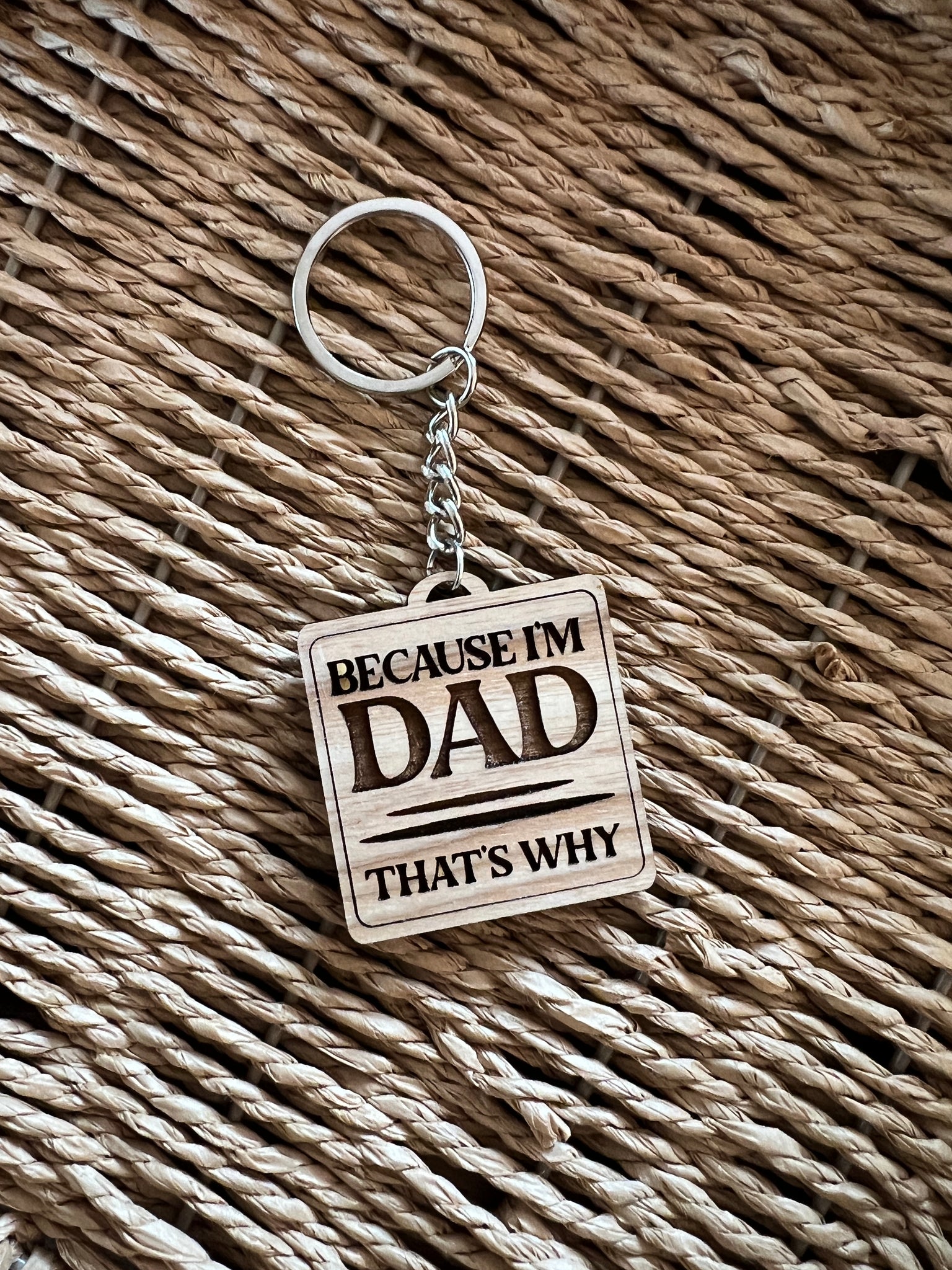 Because I'm Dad keychain