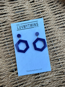 Mini purple earrings