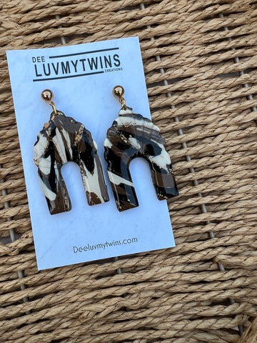 Neutral HangingClay  Earrings