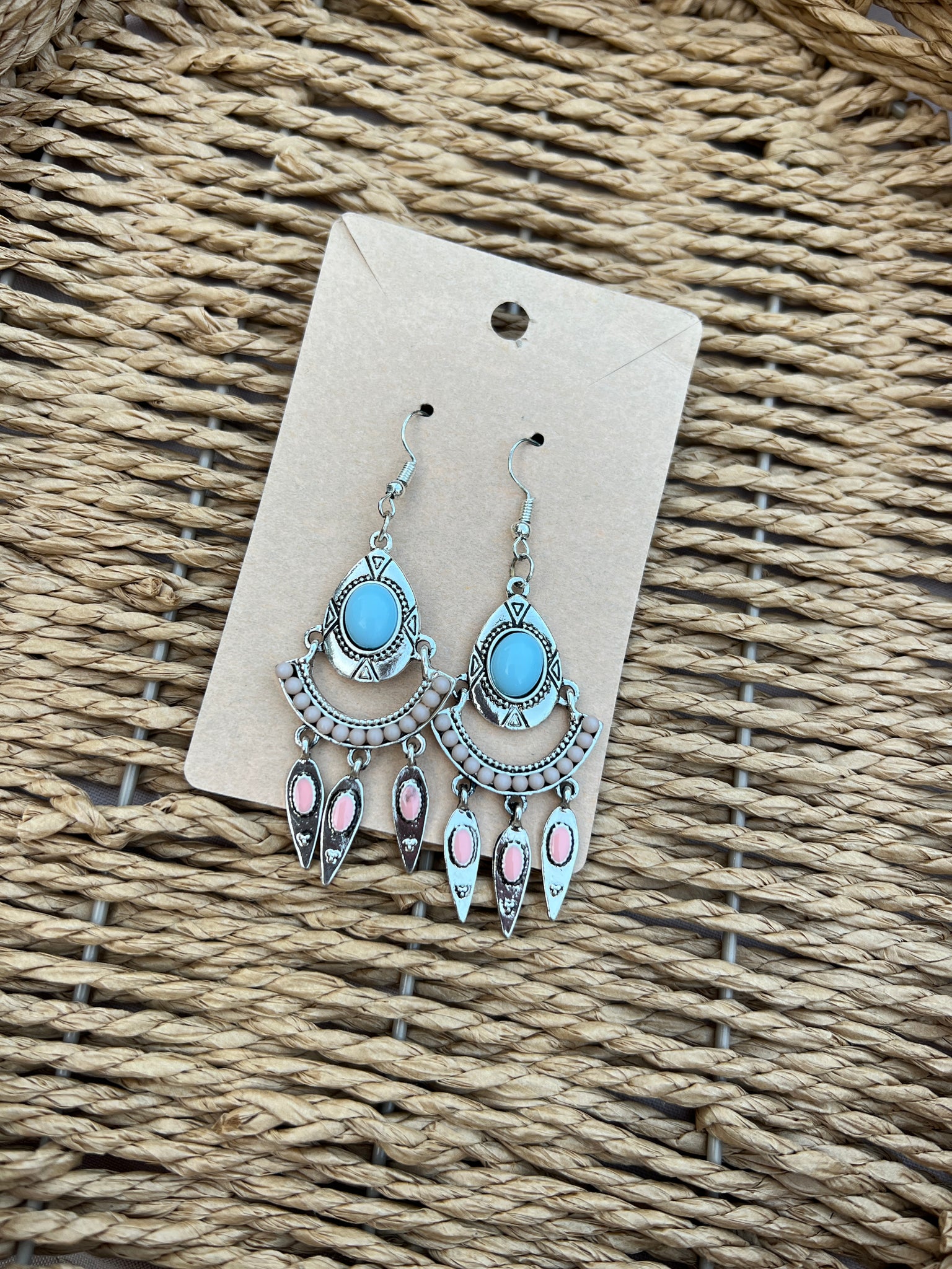 Silver hanging earrings