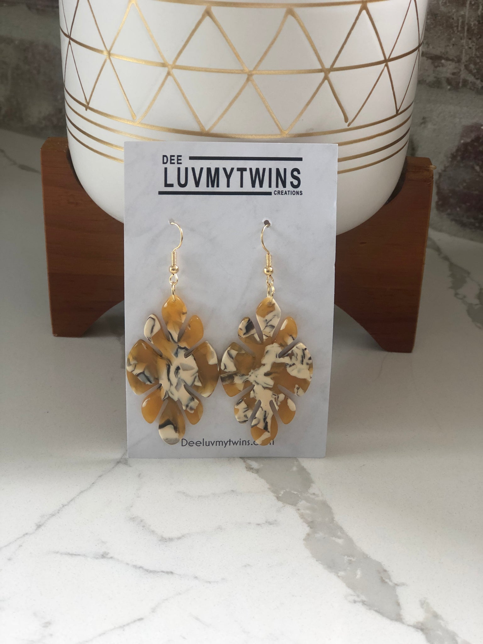 Butterscotch Hanging Earrings