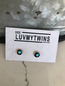 Gold plated Evil eye Earrings