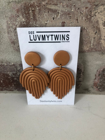 Copper Clay Earrings