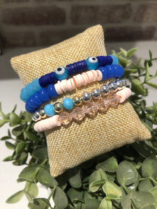 Blue Sorbet Bracelet Stack