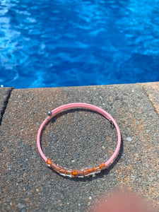 Peachy peach cuff bracelet