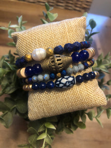 Blue Bracelet Stack